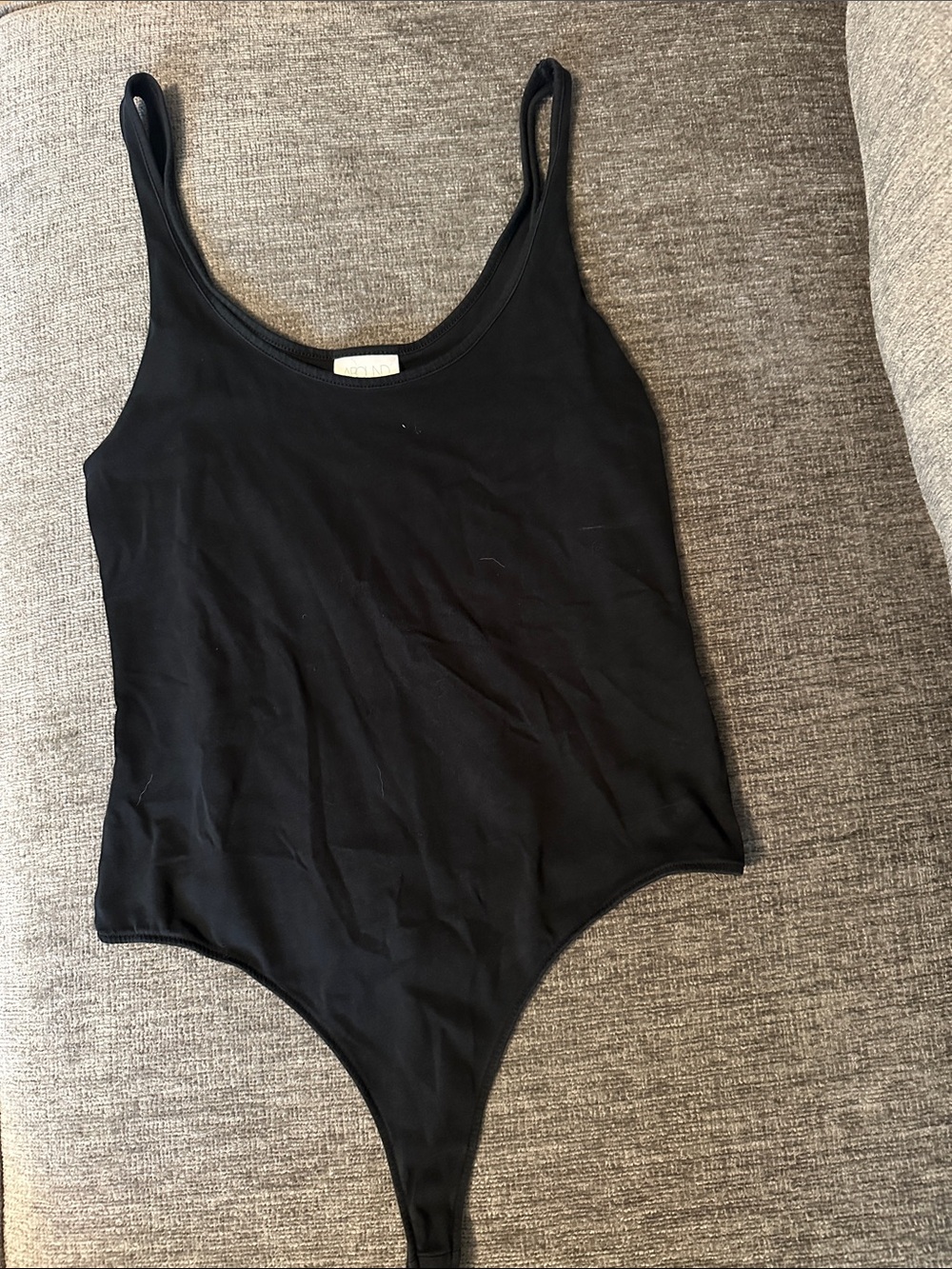 Abound Black Scoop Neck Bodysuit